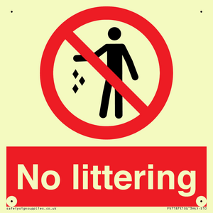 No littering